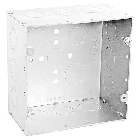 Southwire Electrical Box, 67 cu in, Square Box Type, Steel, Square Shape 5SQ5075